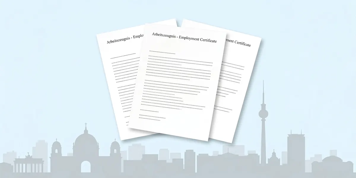Arbeitszeugnis Employment Certificate